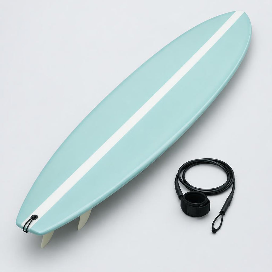 Aqua surfboard and leash concept
